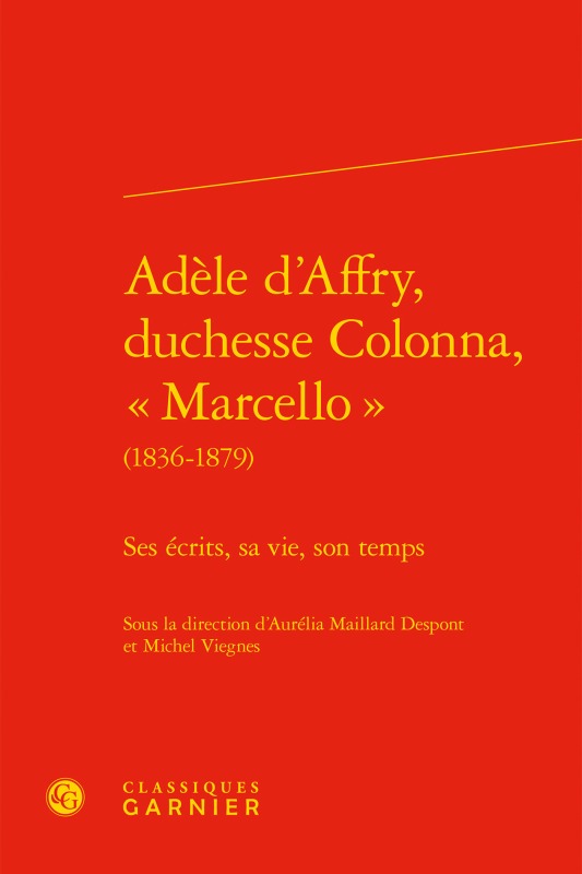 Buch Adèle d'Affry, duchesse Colonna, « Marcello » 