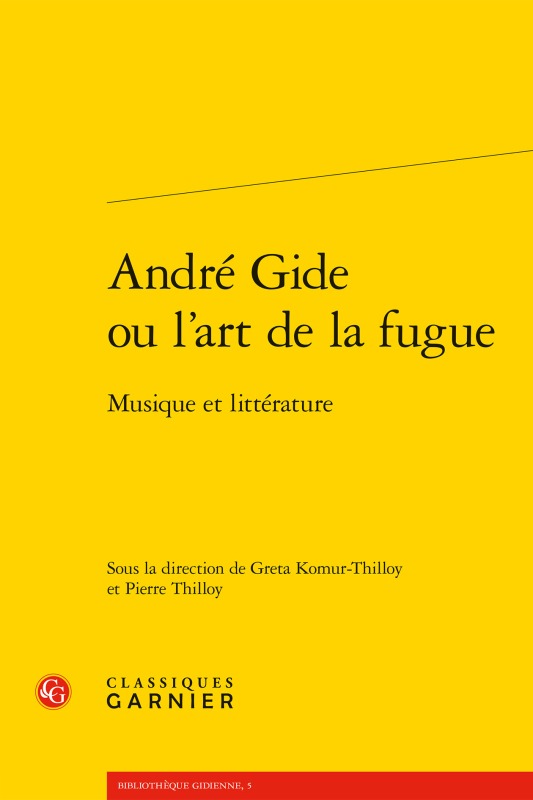 Kniha André Gide ou l'art de la fugue 