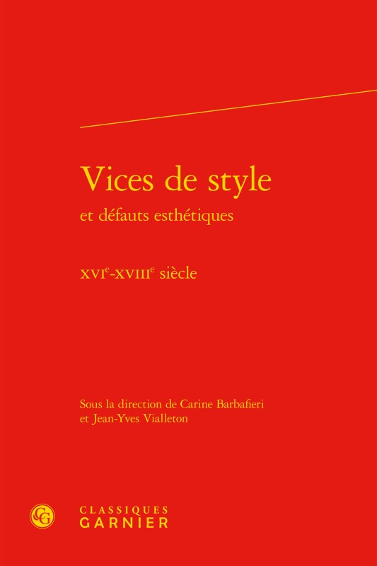 Kniha Vices de style 