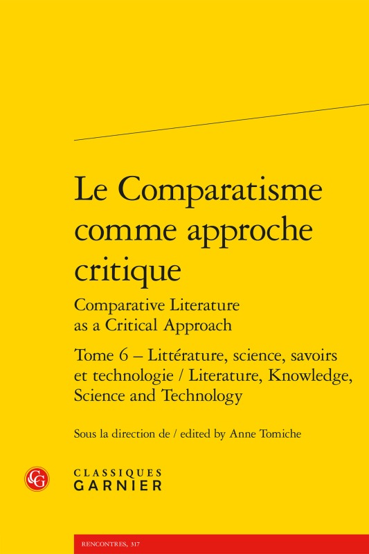 Boek Le Comparatisme comme approche critique Anne Tomiche
