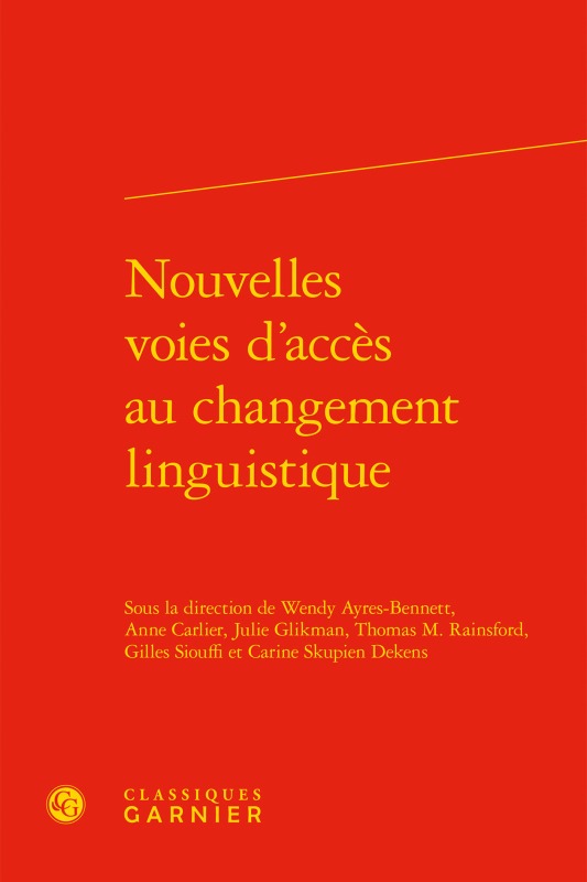 Kniha Nouvelles voies d'accès au changement linguistique 