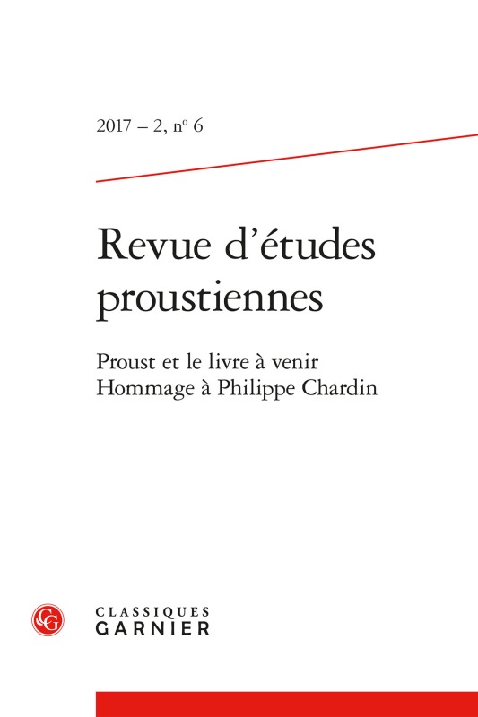 Könyv Revue d'études proustiennes 