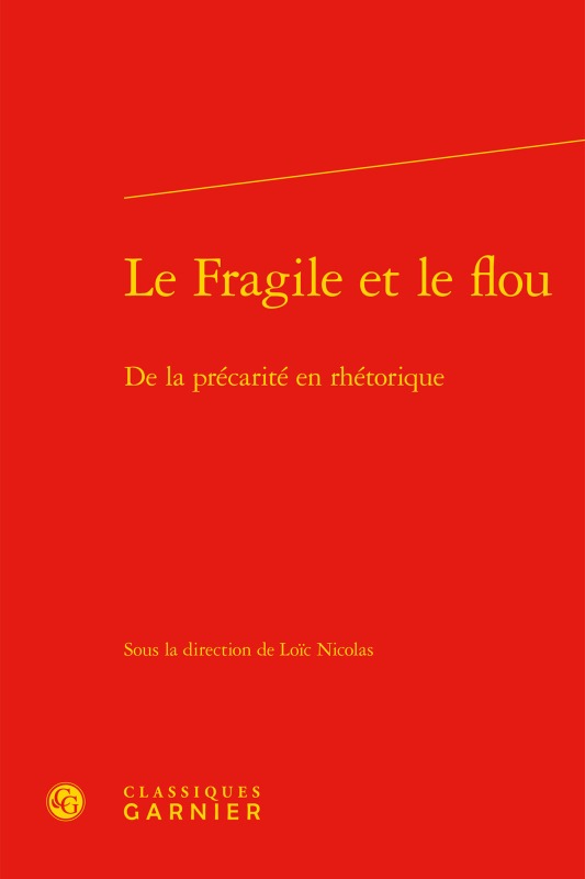 Könyv Le Fragile et le flou 