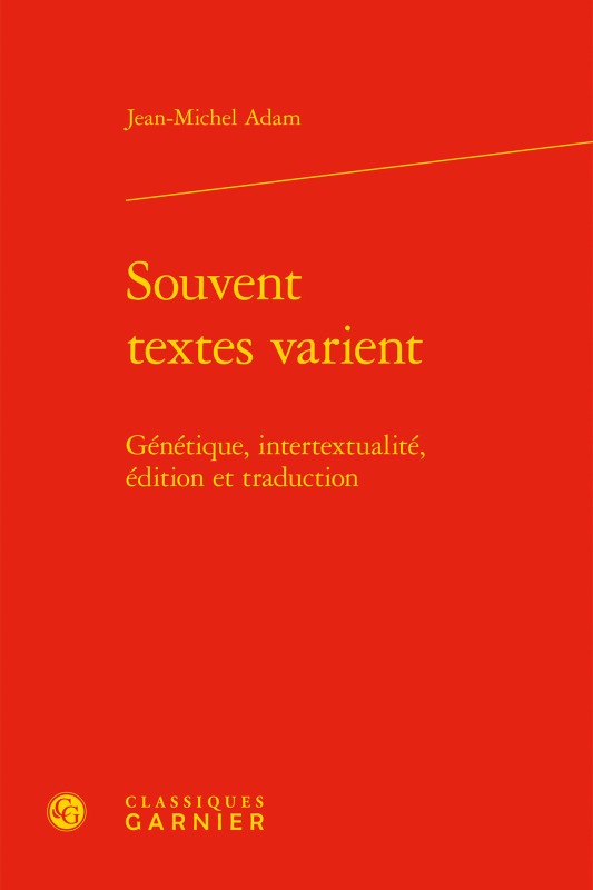 Knjiga Souvent textes varient Adam
