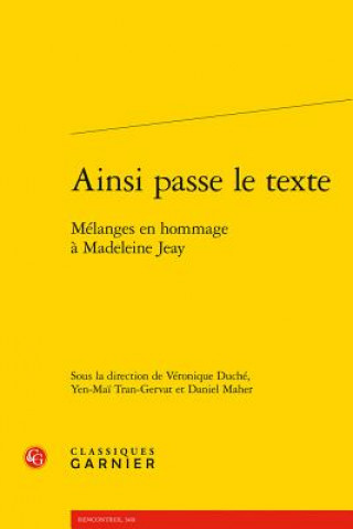 Buch Ainsi passe le texte 