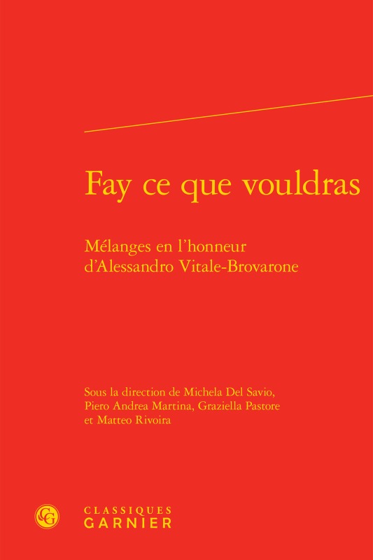 Knjiga Fay ce que vouldras 
