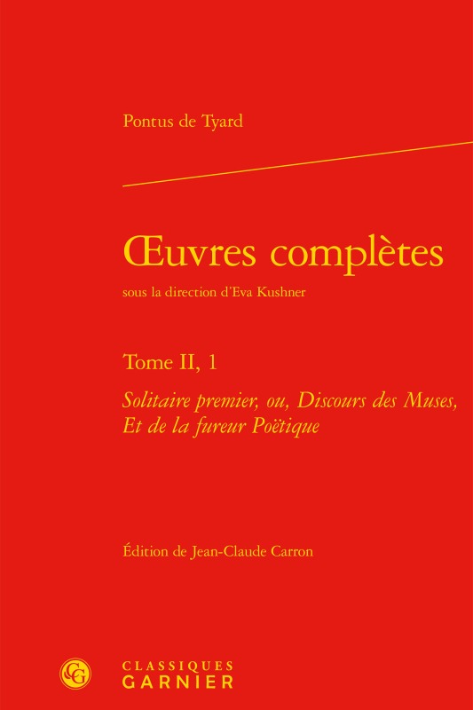 Knjiga oeuvres complètes Tyard