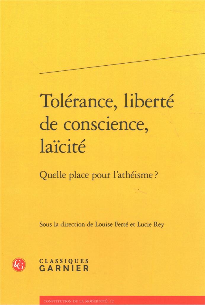 Knjiga Tolérance, liberté de conscience, laïcité Louise Ferte