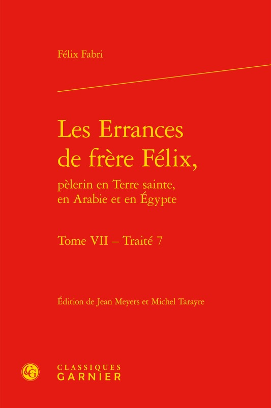 Kniha Les Errances de frère Félix, Fabri