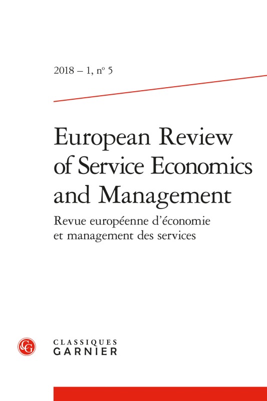 Buch European Review of Service Economics and Management 