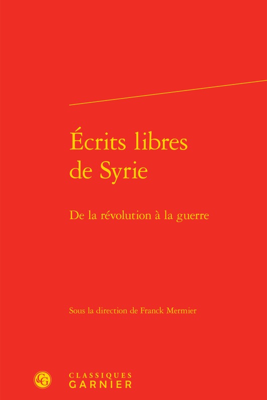 Knjiga Écrits libres de Syrie 