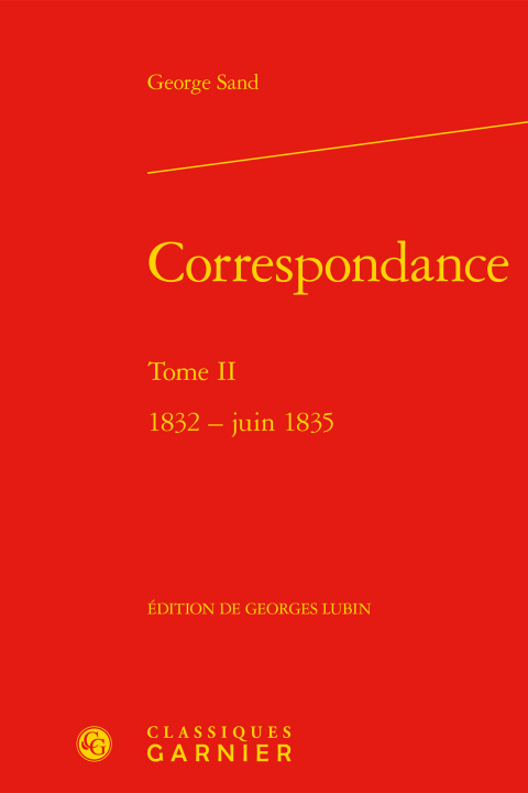 Knjiga Correspondance Sand