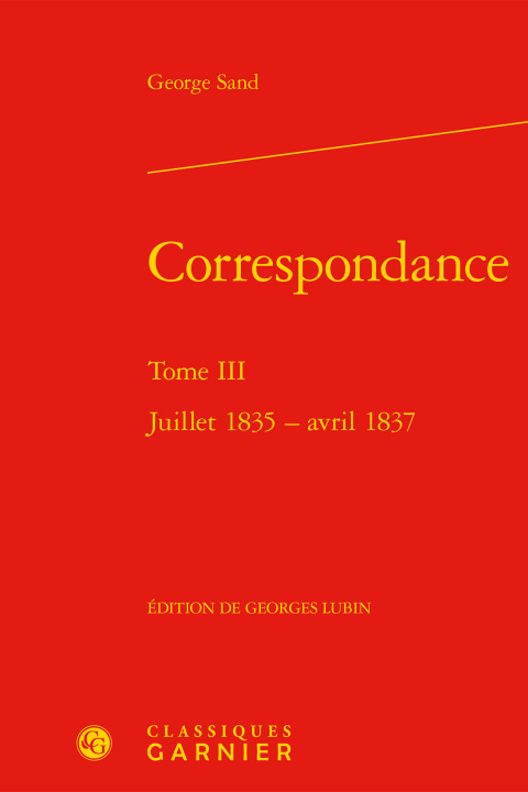 Knjiga Correspondance Sand