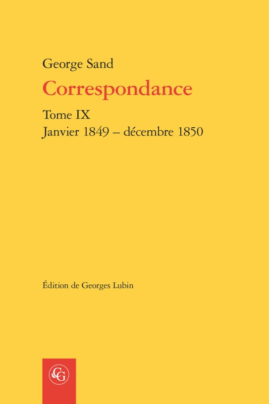 Knjiga Correspondance Sand