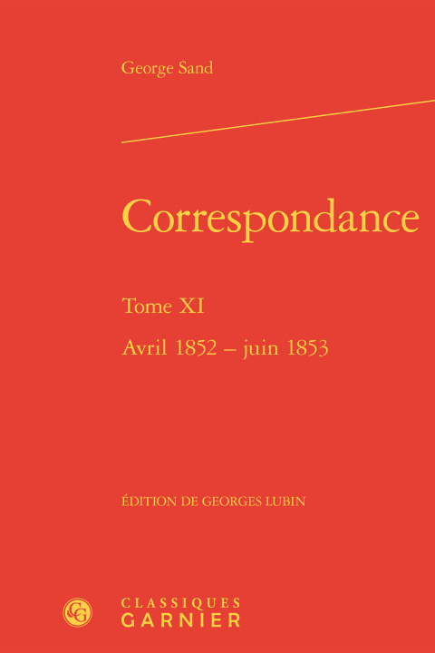 Knjiga Correspondance Sand