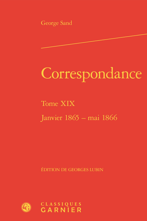 Knjiga Correspondance Sand
