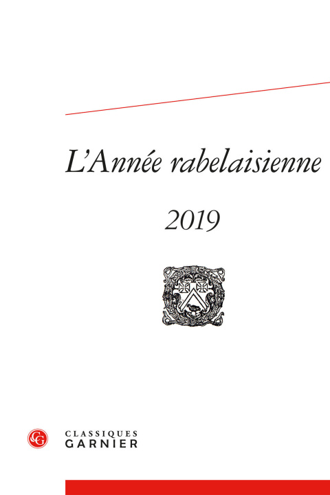 Buch L'Année rabelaisienne 