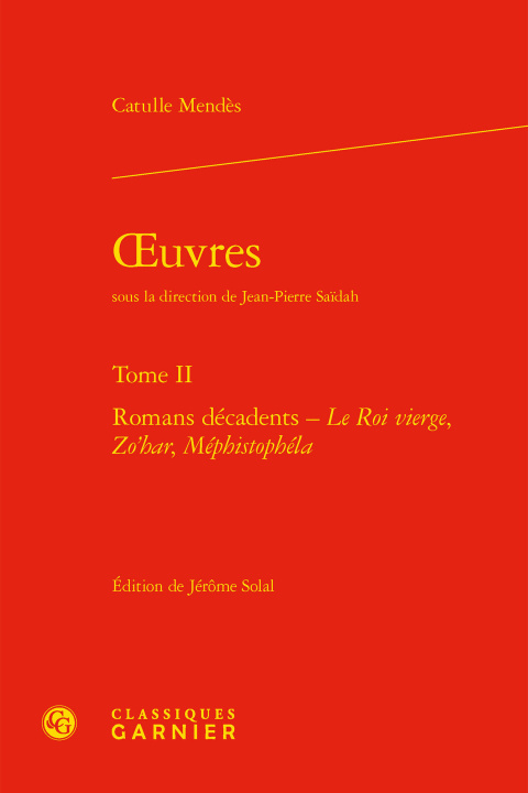 Libro oeuvres Mendès