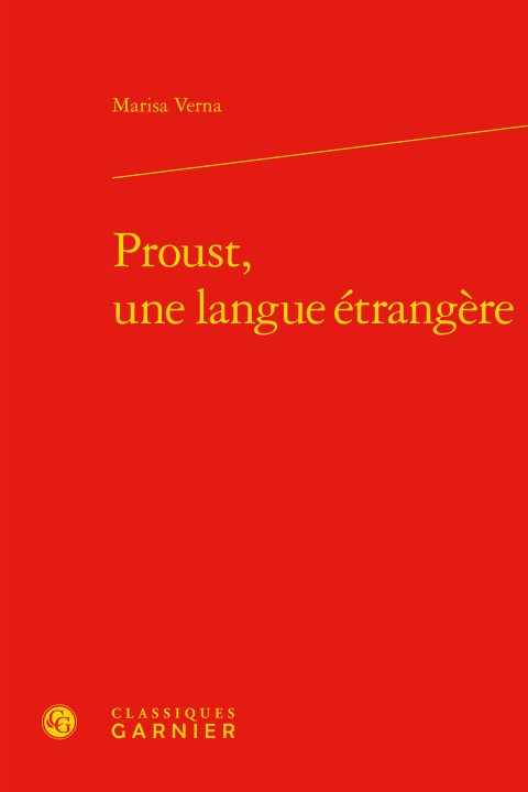 Книга Proust, une langue étrangère Verna