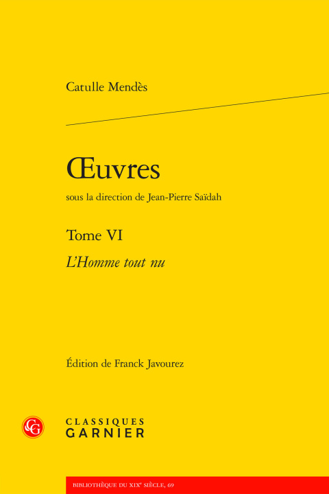 Buch oeuvres Mendès