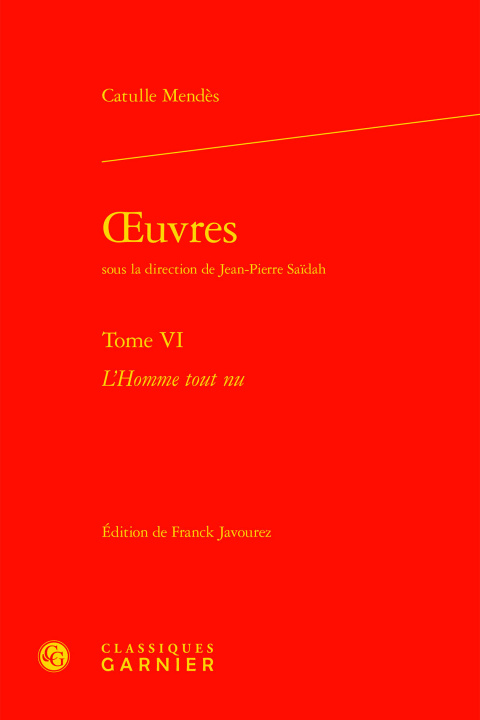 Knjiga oeuvres Mendès