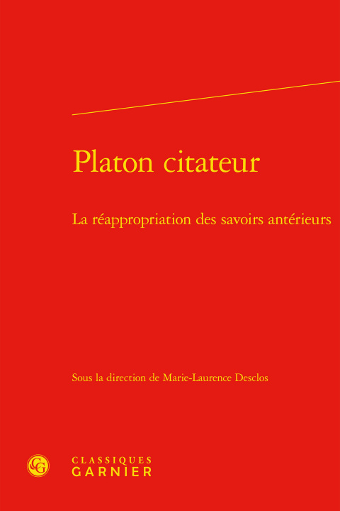 Book Platon citateur 
