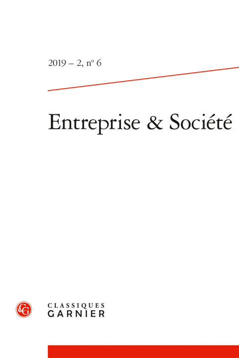 Kniha Entreprise & Société 
