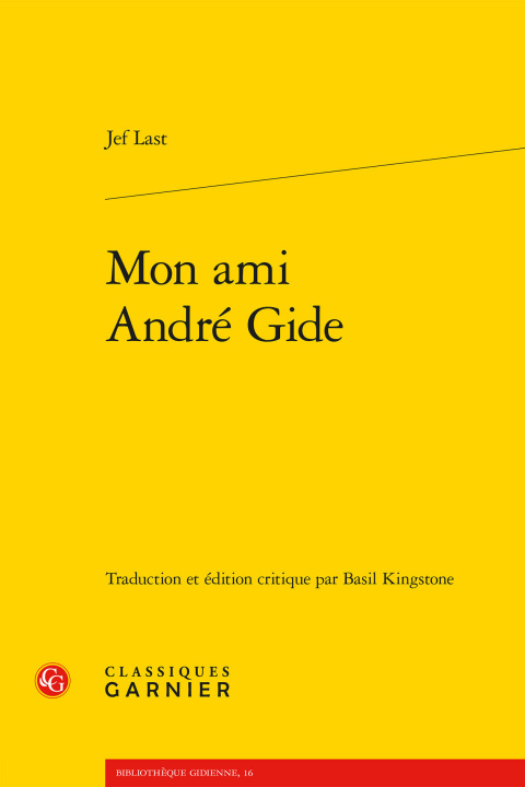 Book Mon ami André Gide Last