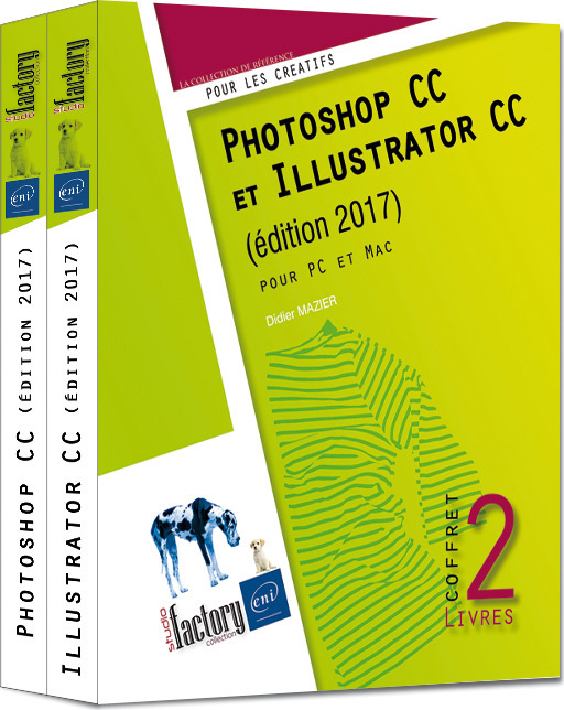 Kniha PHOTOSHOP CC ET ILLUSTRATOR CC (EDITION 2017) - COFFRET DE 2 LIVRES MAZIER