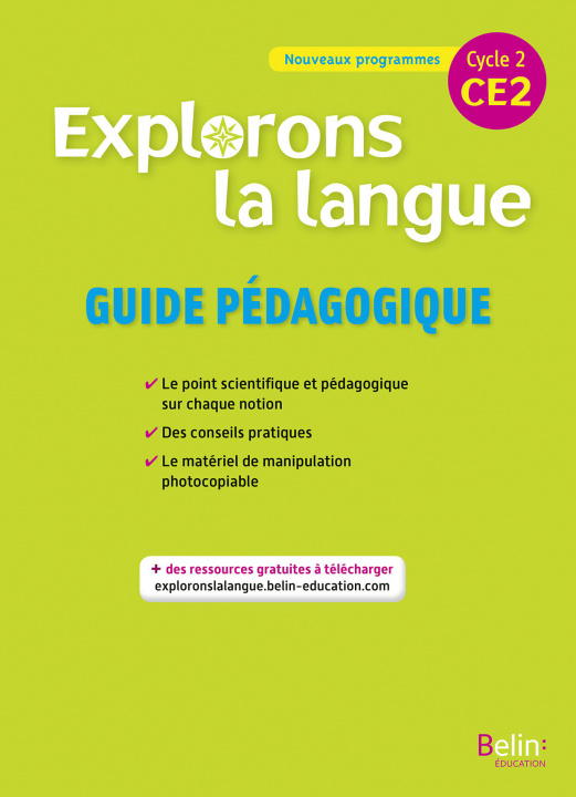 Carte Explorons la langue CE2 - Guide pédagogique Samy