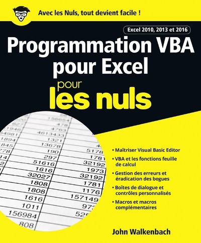 Kniha Programmation VBA pour Excel 2010 et 2013 pour les Nuls John Walkenbach