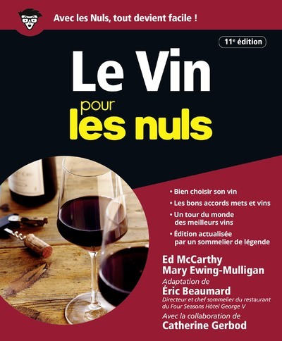 Carte Le vin pour les Nuls, 11e édition Éric Beaumard
