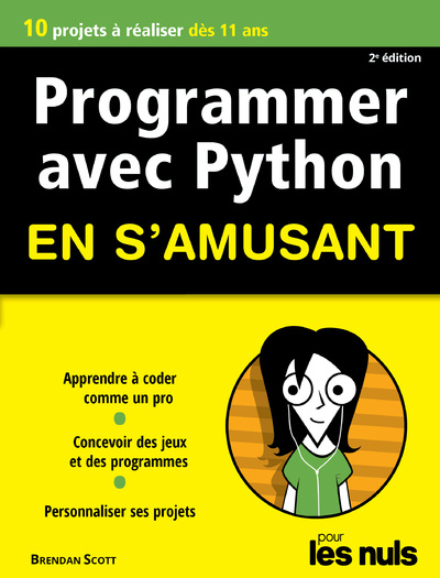 Carte Programmer en s'amusant avec Python 2e édition Pour les Nuls Brendan Scott