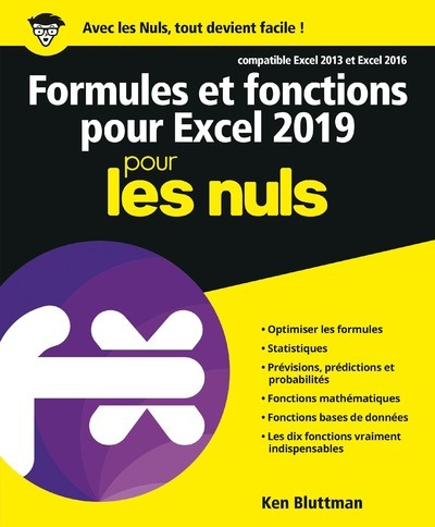 Könyv Formules et fonctions pour Excel 2019 Pour les Nuls Ken Bluttman