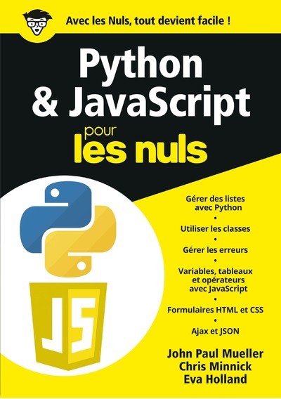 Carte Python & JavaScript Mégapoche Pour les Nuls John Paul Mueller