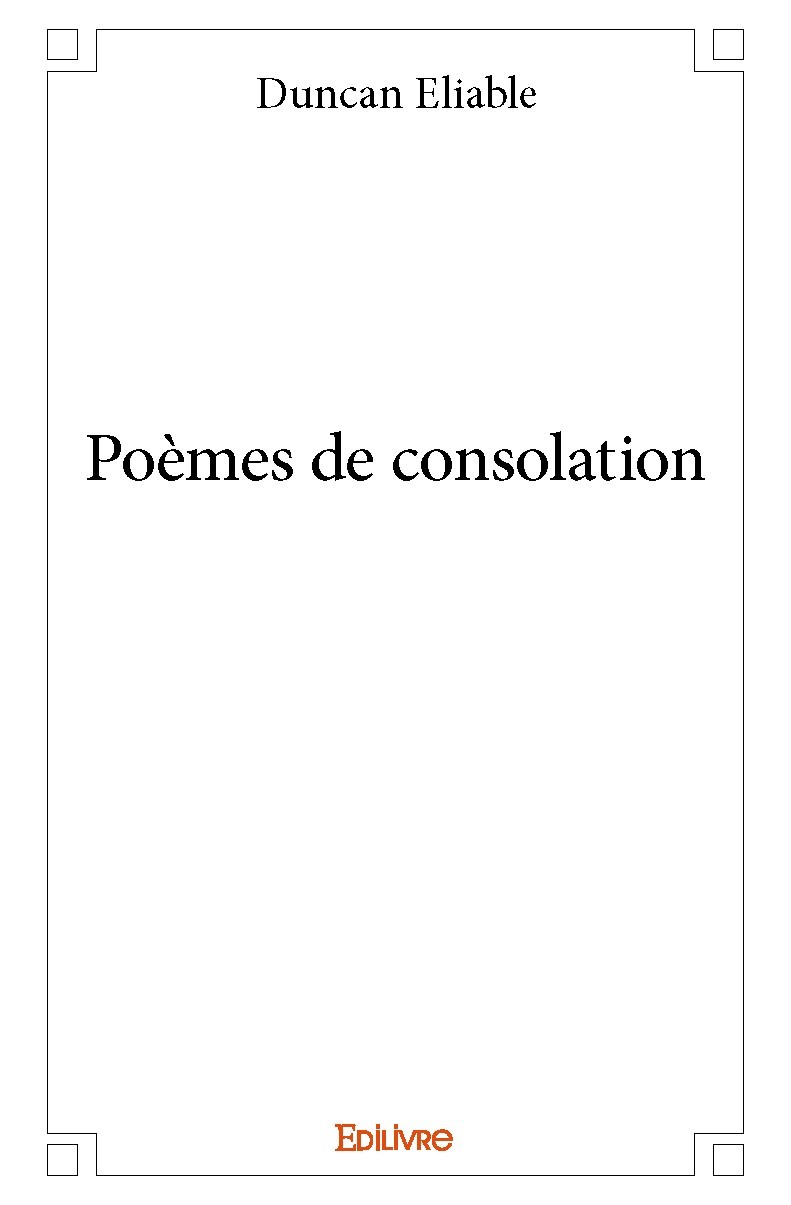 Kniha Poèmes de consolation DUNCAN ELIABLE