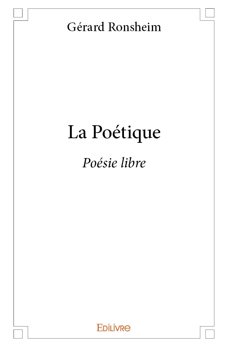 Könyv La poétique GERARD RONSHEIM