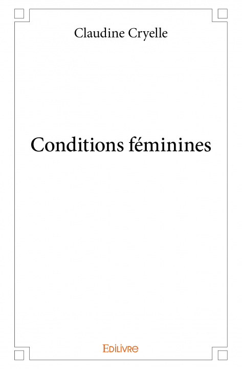 Книга Conditions féminines Cryelle