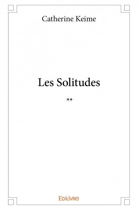 Knjiga Les solitudes Keime