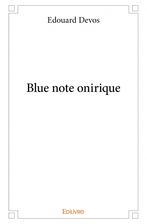 Kniha Blue note onirique Devos