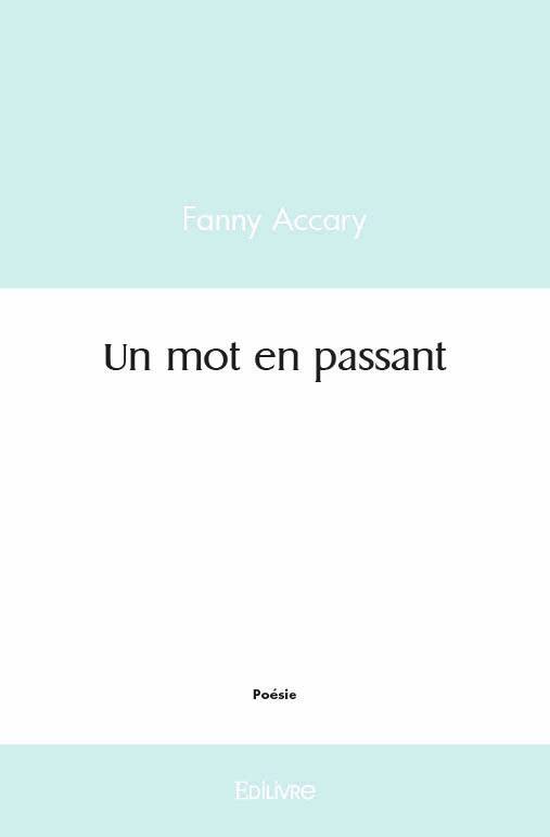 Kniha Un mot en passant ACCARY FANNY