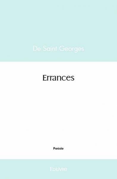 Knjiga Errances SAINT GEORGES DE
