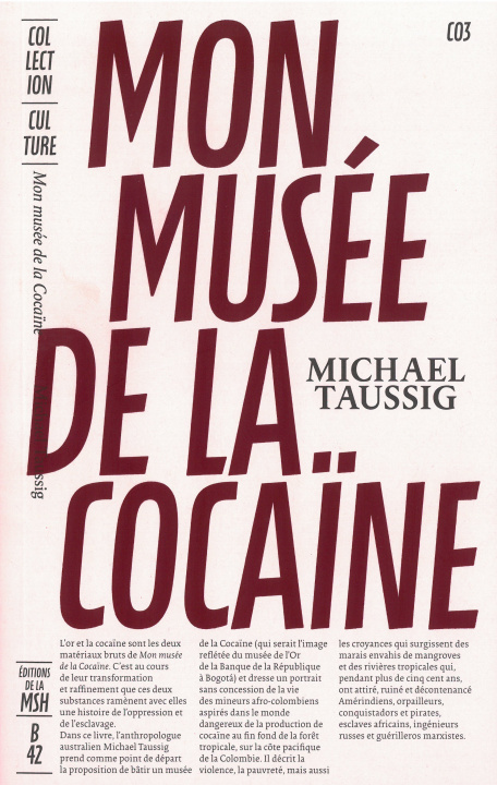 Книга Mon musée de la cocaïne Taussig