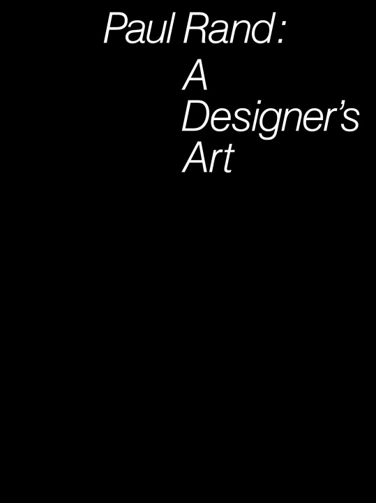 Book L Art du Designer Paul Rand