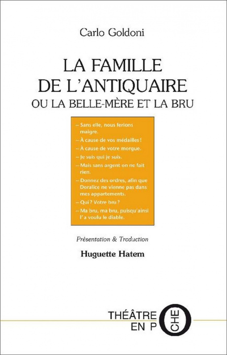 Knjiga La famille de l’antiquaire ou la belle-mère et la bru Goldoni
