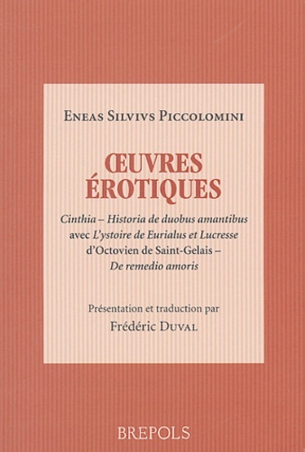 Knjiga AENEAS SILVIO PICCOLOMINI, OEUVRES EROTIQUES DUVAL