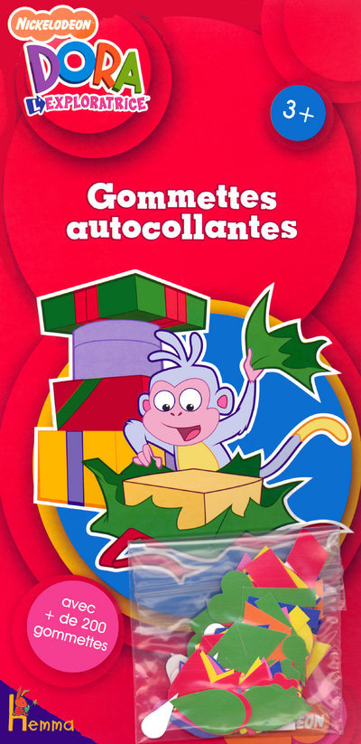 Carte GOMMETTES AUTOCOLL DORA 10 Nickelodeon
