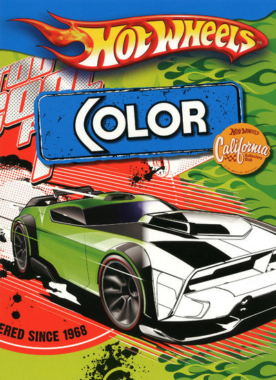 Kniha COLOR HOT WHEELS BLEU 