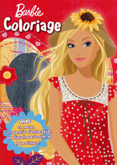 Knjiga COLORIAGE AVEC POSTER BARBIE Caroline Petit