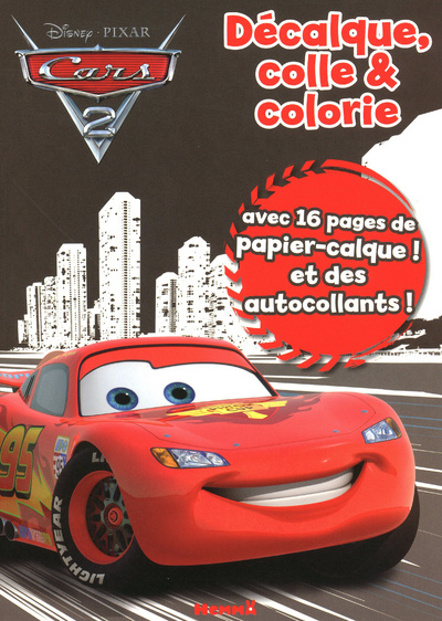 Knjiga DECALQUE COLLE & COLORIE CARS2 